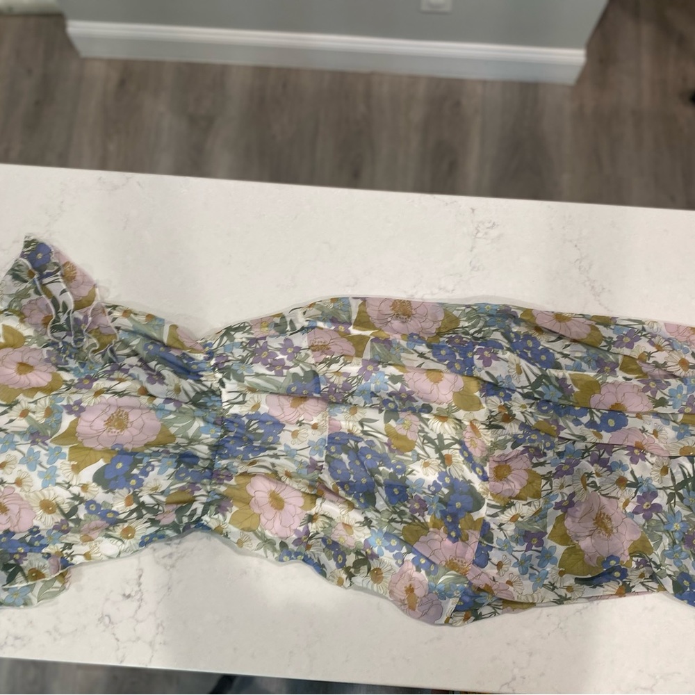 Aura womens floral dress size small NWOT